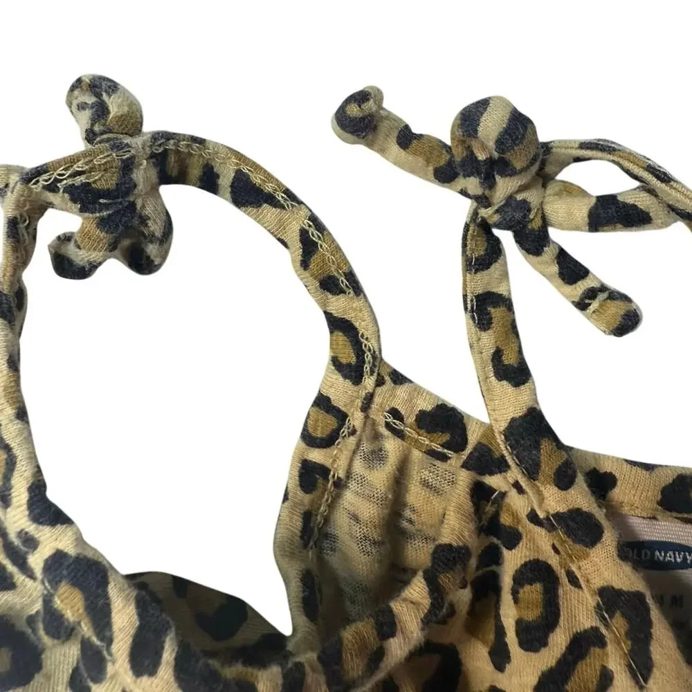 Old Navy Baby 18-24M Leopard Print Romper Snap Leg Jumpsuit